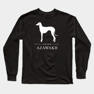 Azawakh White Silhouette Long Sleeve T-Shirt